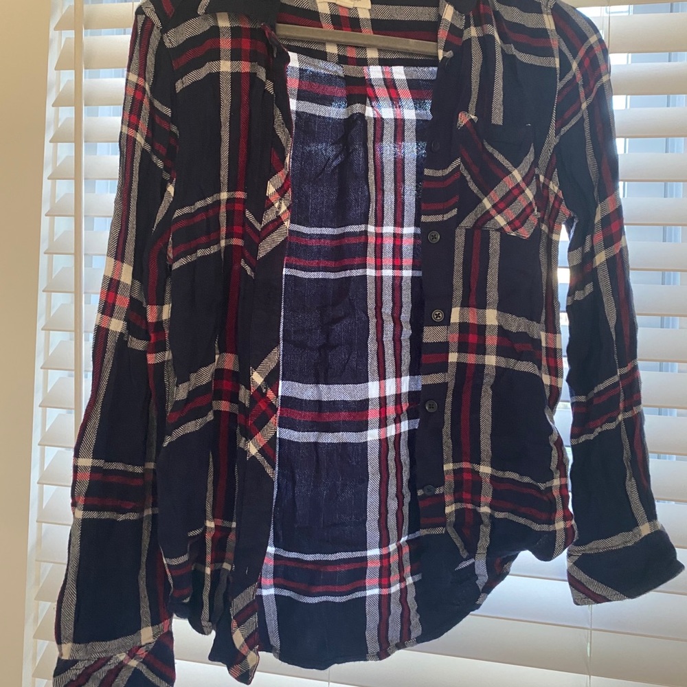 Plaid button down flannel